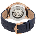 Fossil Townsman Automatic White Dial Navy Blue Leather Strap Watch for Men - ME3171