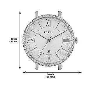Fossil Jacqueline White Dial Silver Steel Strap Watch for Women - ES3545