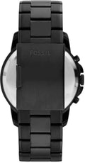 Fossil Grant Chronograph Black Dial Black Steel Strap Watch for Men - FS4832