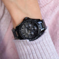 Fossil Riley Multifunction Black Dial Black Steel Strap Watch for Women - ES4519