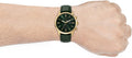 Fossil Townsman Chronograph Green Dial Green Leather Strap Watch for Men - FS5599