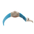 Audemars Piguet Royal Oak Quartz Diamonds Turquoise Dial Turquoise Leather Strap Watch for Women - 67601ST.ZZ.D034CR.01