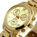 Michael Kors Runway Gold Dial Gold Steel Strap Watch for Women - MK5384