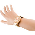 Fossil Stella Rose Gold Dial Rose Gold Steel Strap Watch for Women - ES3590