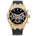 Guess Continental Black Dial Black Rubber Strap Watch for Men - GW0262G2