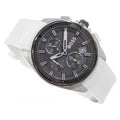 Hugo Boss Volane Chronograph Grey Dial White SIlicone Strap Watch for Men - 1513948