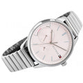 Tommy Hilfiger Brooke Pink Dial Silver Steel Strap Watch for Women - 1782020