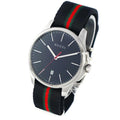 Gucci G Timeless Analog Quartz Black Dial Black NATO Strap Watch For Men - YA126321