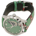 Gucci G Timeless Le Marche Des Merveilles Kingsnake Green Dial Green Leather Strap Unisex Watch - YA1264081