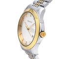 Gucci G Timeless Quartz Silver Dial Two Tone Mesh Bracelet Watch For Men - YA126409