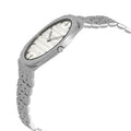 Gucci 25H Quartz Silver Dial Silver Steel Strap Unisex Watch - YA163407