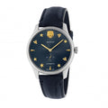 Gucci G Timeless Automatic Blue Dial Black Leather Strap Watch For Men - YA126347