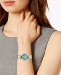 Gucci G Timeless Quartz Mother of Pearl Blue Dial Two Tone Steel Strap Watch For Women - YA1265011