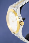 Gucci G Timeless Quartz Silver Dial Two Tone Mesh Bracelet Watch For Men - YA126409