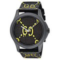 Gucci G Timeless Ghost Black Dial Black Rubber Strap Watch For Men - YA1264019