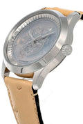 Gucci G Timeless Automatic Mother of Pearl Dial Brown Leather Strap Watch For Women - YA1264112