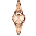 Gucci Guccissima Quartz Black Dial Rose Gold Steel Strap Watch For Women - YA134509