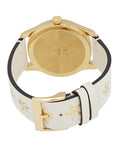 Gucci G Timeless White Dial White Leather Strap Watch For Women - YA1264096