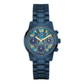 Guess Sunrise Multifunction Blue Dial Blue Steel Strap Watch for Women - W0448L10