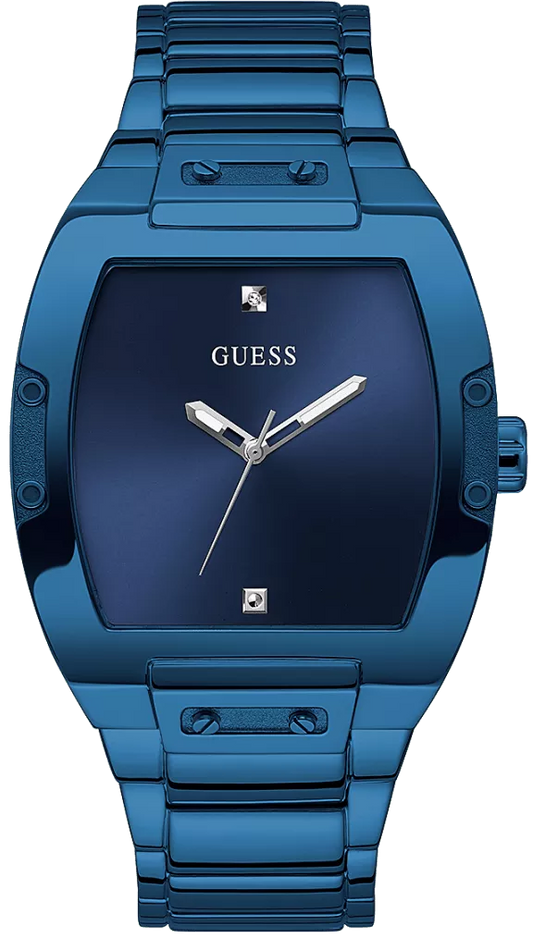 Guess Phoenix Blue Dial Blue Steel Strap Watch for Men  - GW0387G4