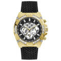 Guess Trophy Multifunction Black Dial Black Rubber Strap Watch for Men - GW0333G2