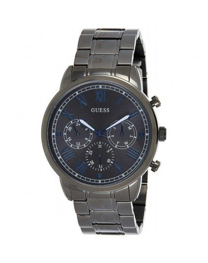 Guess Hendrix Chronograph Gunmetal Dial Gunmetal Steel Strap Watch for Men - W1309G3