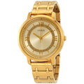 Guess Montauk Gold Dial Gold Steel Strap Watch for Women - W0933L2