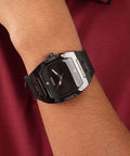 Guess Trend Black Dial Black Steel Strap Watch for Men - GW0387G3