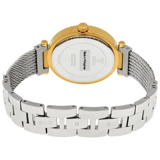 Guess Soho Diamonds Silver Dial Silver Mesh Bracelet Watch for Women - W0638L7