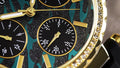 Guess Solstice Green Dial Black Rubber Strap Watch for Women - GW0113L1