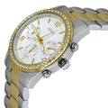 Guess Mini Spectrum Analog Silver Dial Two Tone Steel Strap Watch For Women - W0122L2