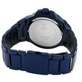 Guess Rigor Multifunction Black Dial Blue Steel Strap Watch for Men - W0218G4