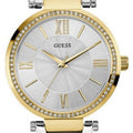 Guess Soho Diamonds Silver Dial Silver Mesh Bracelet Watch for Women - W0638L7