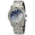 Guess Confetti Diamonds Blue Dial Silver Steel Strap Watch for Women - W0774L6