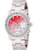 Guess Confetti Diamonds Silver Dial Silver Steel Strap Watch for Women - W0774L7