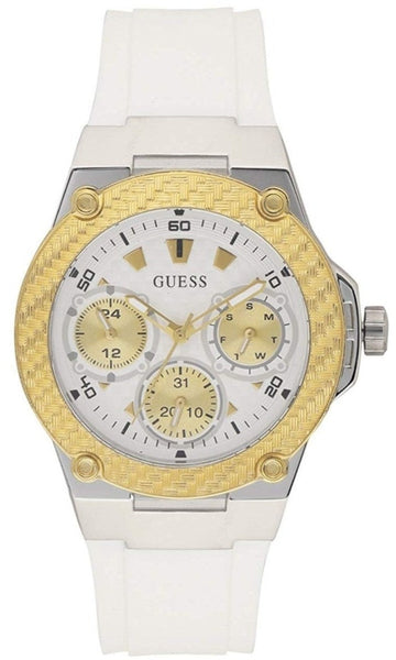 Guess Zena Analog White Dial White Rubber Strap Watch For Women - W1094L1