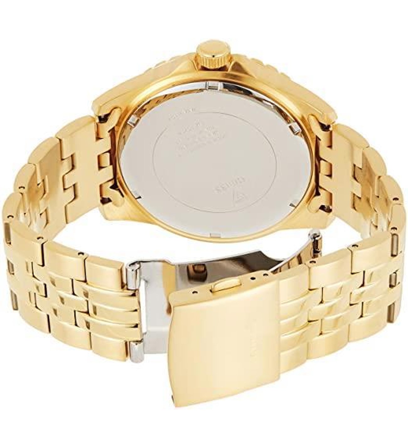 Guess Odyssey Multifunction Black Dial Gold Steel Strap Watch For Men - W1107G4