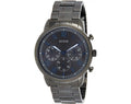 Guess Hendrix Chronograph Gunmetal Dial Gunmetal Steel Strap Watch for Men - W1309G3