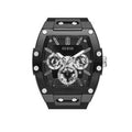 Guess Phoenix Multifunction Black Dial Black Rubber Strap Watch for Men - GW0203G3