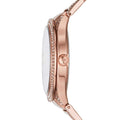 Michael Kors Kerry Purple Dial Rose Gold Stainless Steel Strap Watch for Women - MK3482