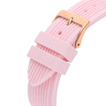 Guess Athena White Dial Pink Rubber Strap Watch For Women - GW0030L4