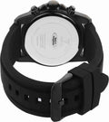 Guess Commander Black Dial Black Rubber Strap Watch for Men - GW0211G3