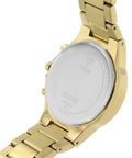 Guess Moonlight Diamonds Gold Dial Gold Steel Strap Watch for Women - GW0320L5