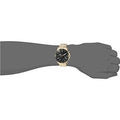 Fossil Inscription Automatic Black Dial Gold Steel Strap Watch for Men - FS5267