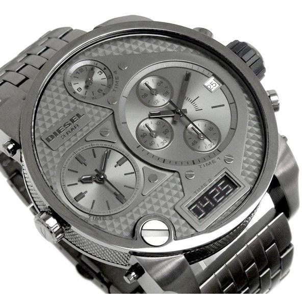 Diesel Mr Daddy 1.0 Gray Dial Gray Stainless Steel Watch For Men - DZ7247