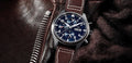 IWC Pilot’s Watch Chronograph Edition “Le Petit Prince” Blue Dial Brown Leather Strap Watch for Men - IW377714