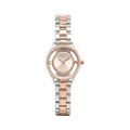 Marc Jacobs Tether White Transparent Dial Two Tone Stainless Steel Strap Watch - MBM3418