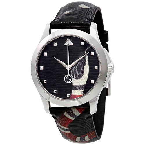 Gucci Le Marche Des Merveilles Black Dial 38mm Quartz Unisex Watch - YA1264007