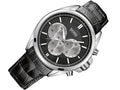 Hugo Boss Driver Black Dial Black Leather Strap Watch for Men - 1512879