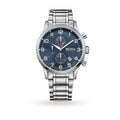 Hugo Boss Aeroliner Chronograph Blue Dial Silver Steel Strap Watch for Men - 1513183